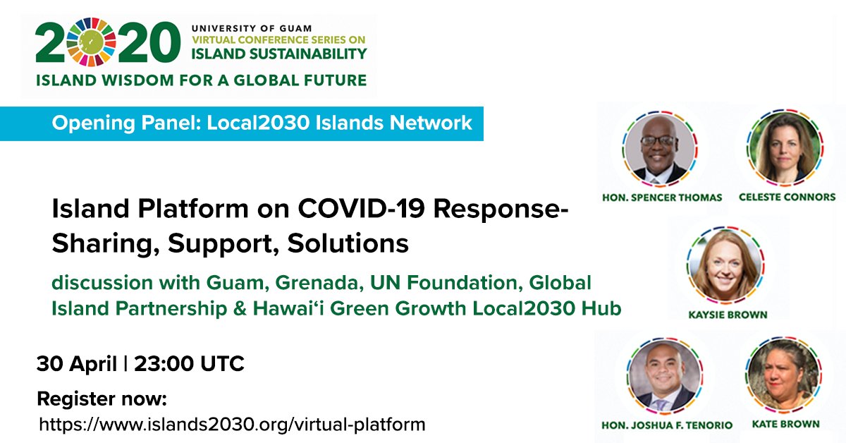 KateBrownIsland's tweet photo. Excited for our webinar on the #Local2030 Islands Network this week on local #SDG implementation in islands: Grenada, Guam, @unfoundation , @GLISPA_discuss , @HIGreenGrowth, @uogcis Micronesia, Tasmania and Bonaire.
Register: https://t.co/nBjkSNMNCO
#islands2030 https://t.co/vcKPw35BIp