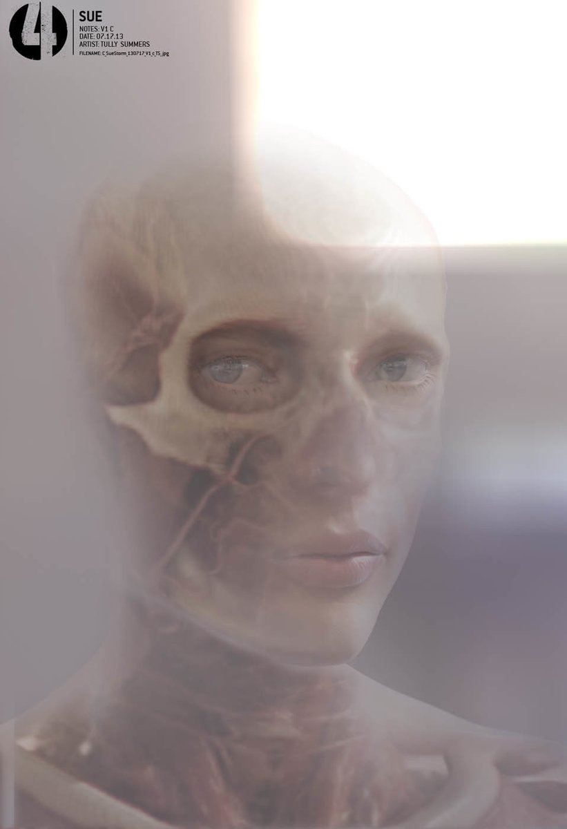 EarthTRN554's tweet photo. Different versions of Sue going invisible, levels of transparency. Concept art by Tully Summers (2013) #fant4stic #fantasticfour #marvel https://t.co/73oBt7yyYx