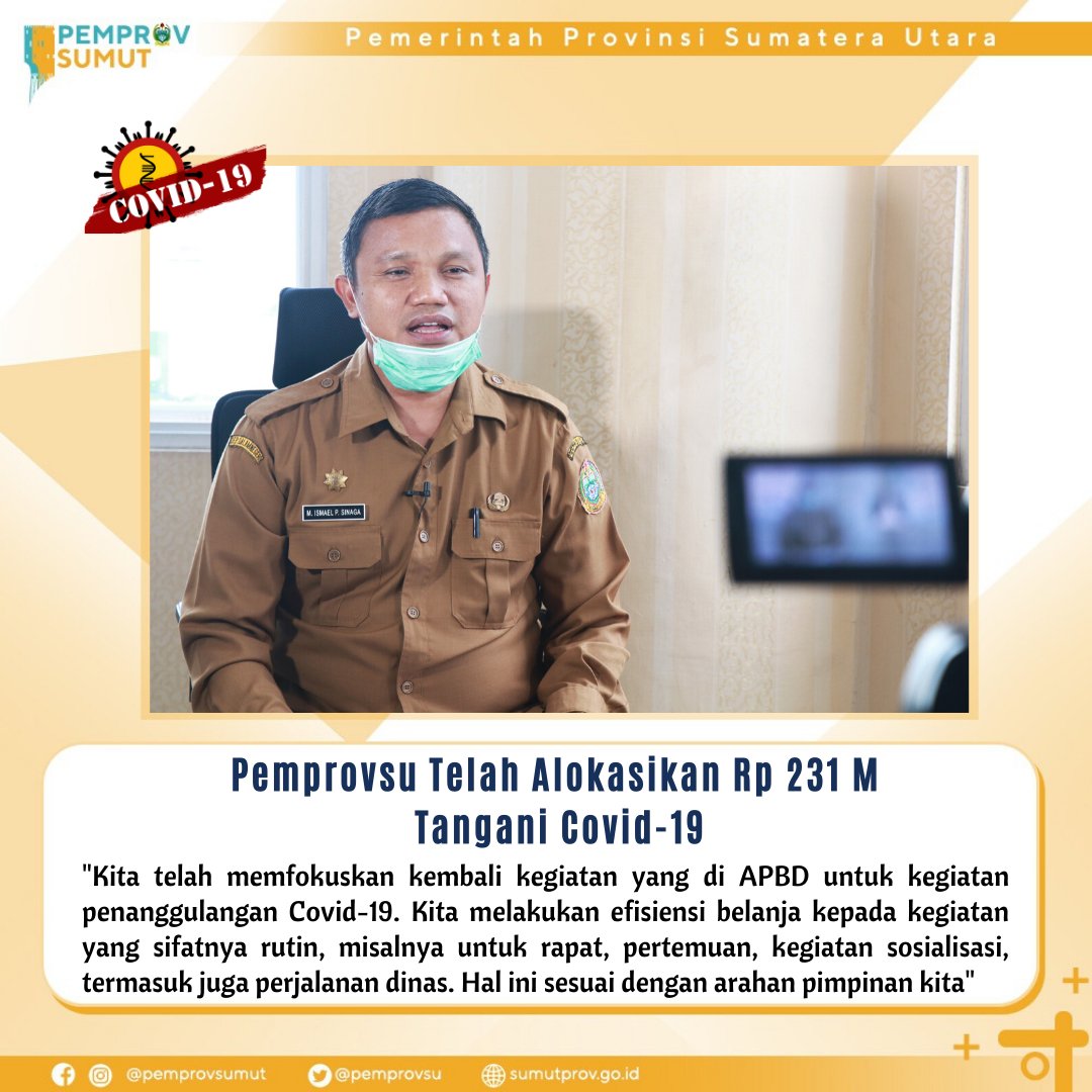 pemprovsu's tweet image. Pemprovsu Telah Alokasikan Rp231 M Tangani Covid-19

sumber: sumutprov.go.id

@kemendagri @KemenkesRI @RahmayadiEdy 

#Refocusing #Anggaran #Penanganan #LawanCovid19 #SumutLawanCovid19 #SumutBermartabat #SumateraUtara #PemprovSumut #SumutSmartProvince #EdyRahmayadi #Ijeck