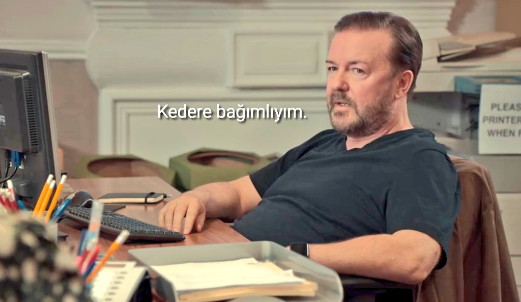Peki bizim suçumuz neydi be adam <a href="/rickygervais/">Ricky Gervais</a> #AfterLife2