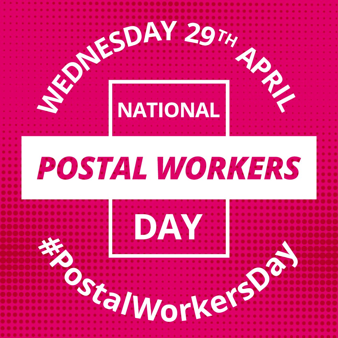 Good morning everyone. Today is National Postal Workers Day.

Use #PostalWorkersDay online to show your postie some love. 

Let’s do this 👊