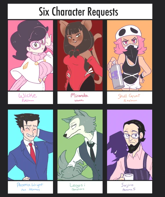 Six Characters - Who will win in a fight? I do not know, but probably Wicke. 
