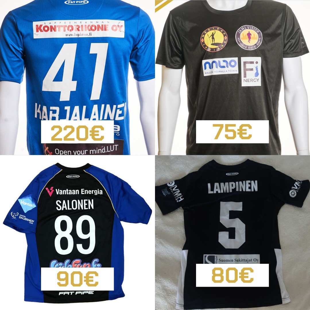 Mia Karjalaisen <a href="/NSTFloorball/">NST Floorball</a> -paita meni kuin kuumille kiville perjantain huudoissa!👏🏻💥 Myös muut <a href="/Salibandyfi/">Salibandy.fi</a> tuotteet hyvin kaupaksi!👊🏻

Kiitos!🙏
#PelipaitaKevät2020