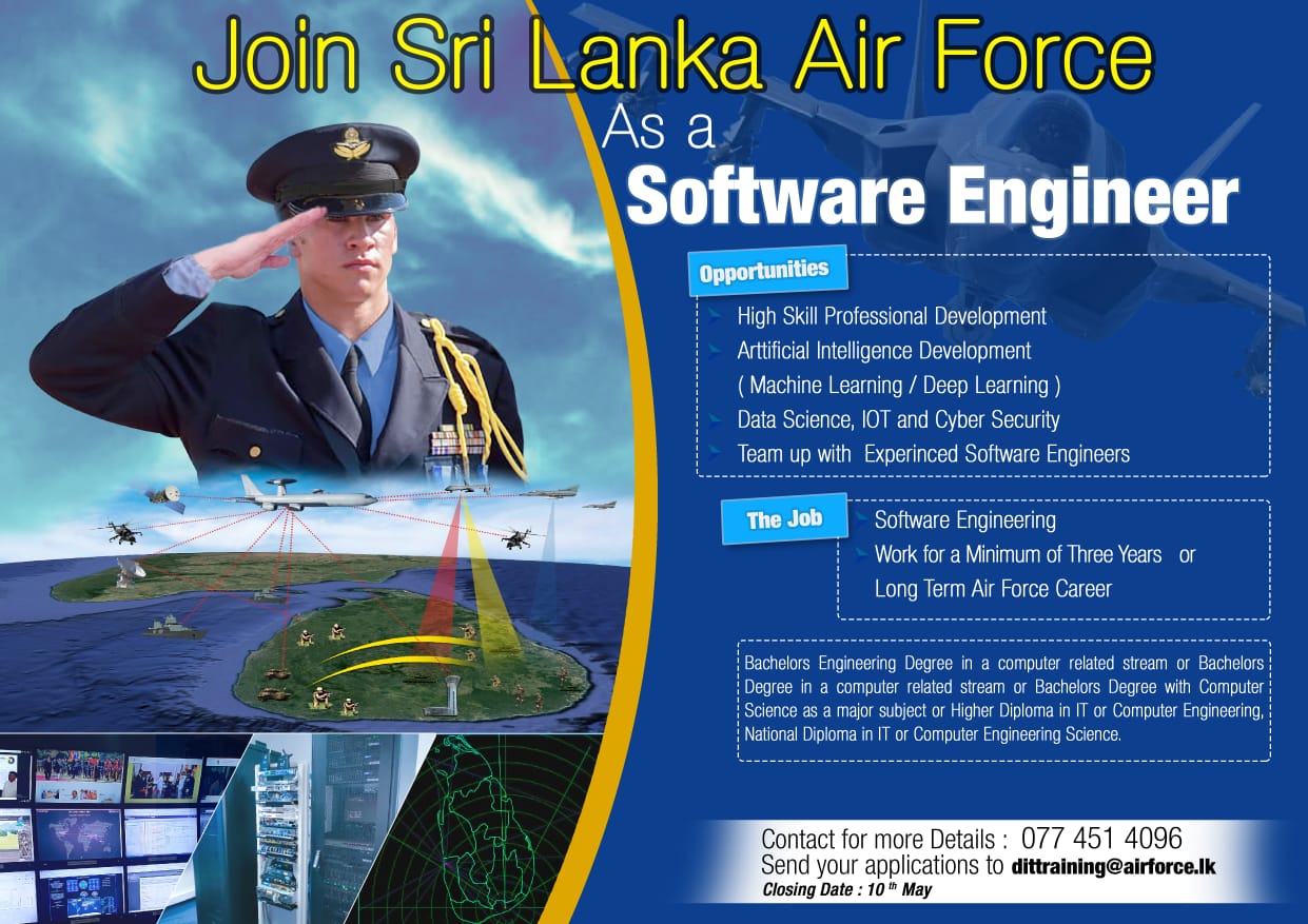 Sanjiva Weerawarana on X: &ldquo;Sri Lanka Air Force is looking for 