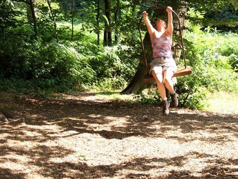 FODSculpture's tweet photo. Thank you to Pauline Latchem for sharing with us her beautiful artwork and taking part in #windowforests Pauline can be seen swinging on Melissa’s Swing a decommissioned sculpture by Peter Appleton. You can read Pauline’s story on our Insta feed https://t.co/L06B5IT78h https://t.co/0iuWeMWmY9