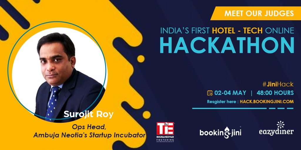 bookingjini's tweet photo. #HackathonUpdate
Our #JINIHACK Hackathon 2020 jury is
surojit roy
Ops Head at
@AmbujaNeotia
Startup Incubator
#JINIHACK #Hackathon #Innovation #AmbujaNeotia #Startups #bookingjini https://t.co/8qXni3Mvi0