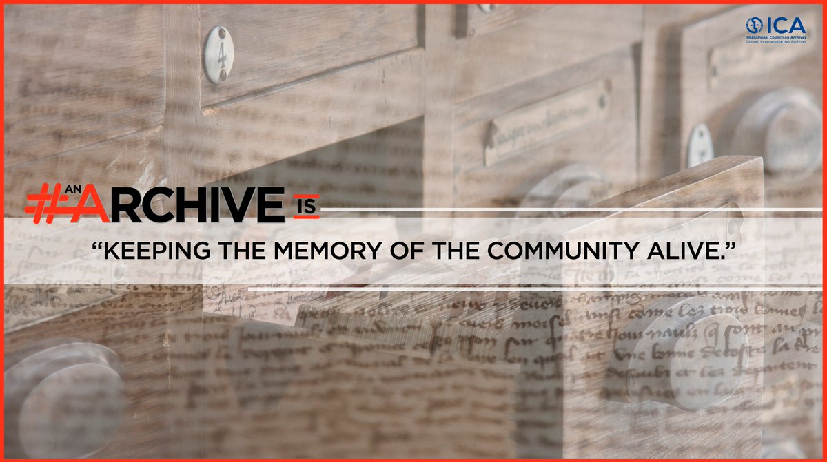 ICArchiv's tweet photo. 📣Let's use #AnArchiveIs to invite citizens to celebrate this event with us!
Remember to also include the International Archives Day hashtag #IAW2020 👈🗣 https://t.co/aX3zIzVbdE