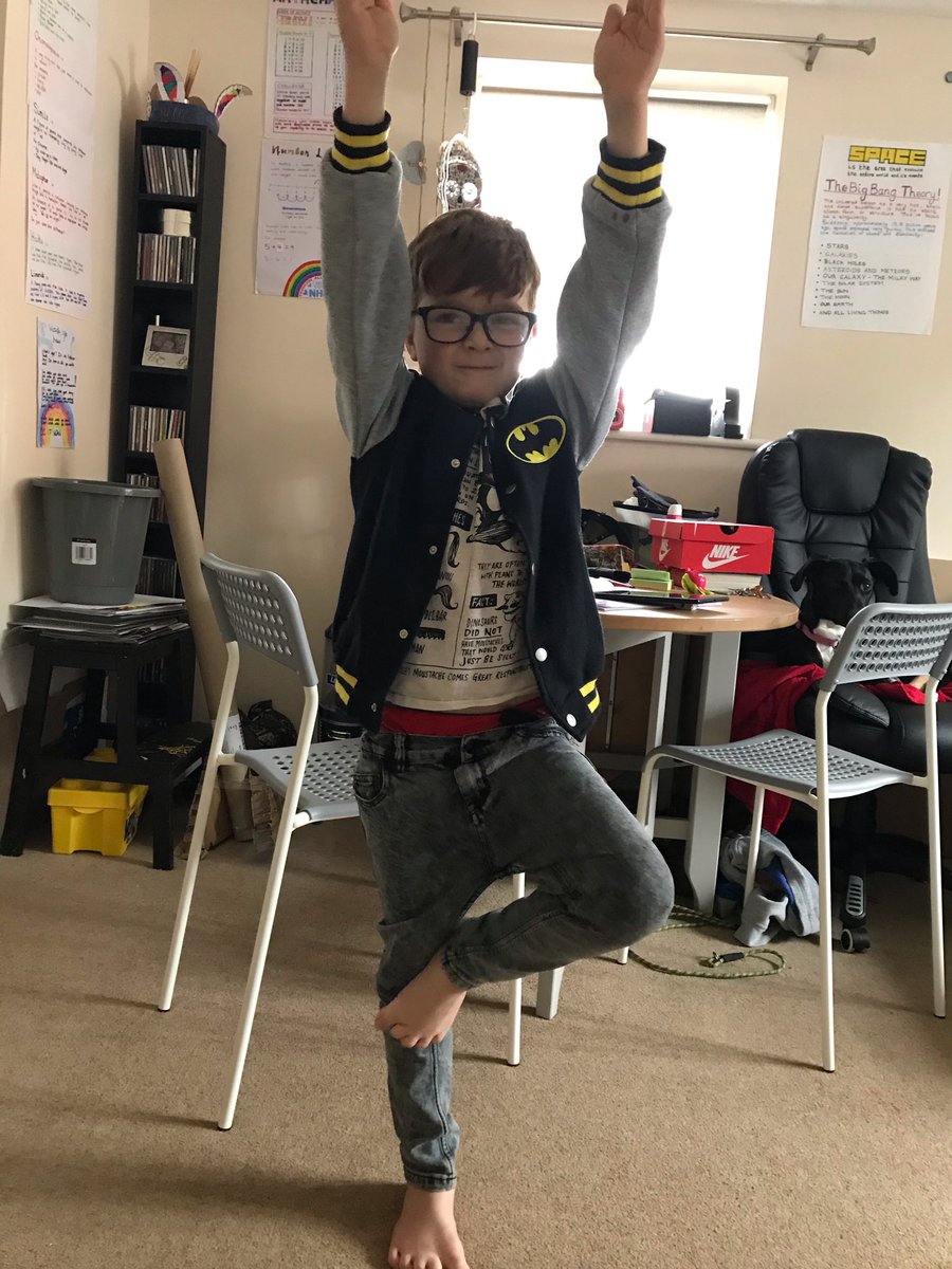 KingsfieldSch's tweet image. Super Squirrels were set the PE challenge yesterday to see who could use their core tummy muscles to hold the tree pose for the longest. Our winner, with an amazing 8 minutes was Jess! Well done! @ChildrenFirstLP