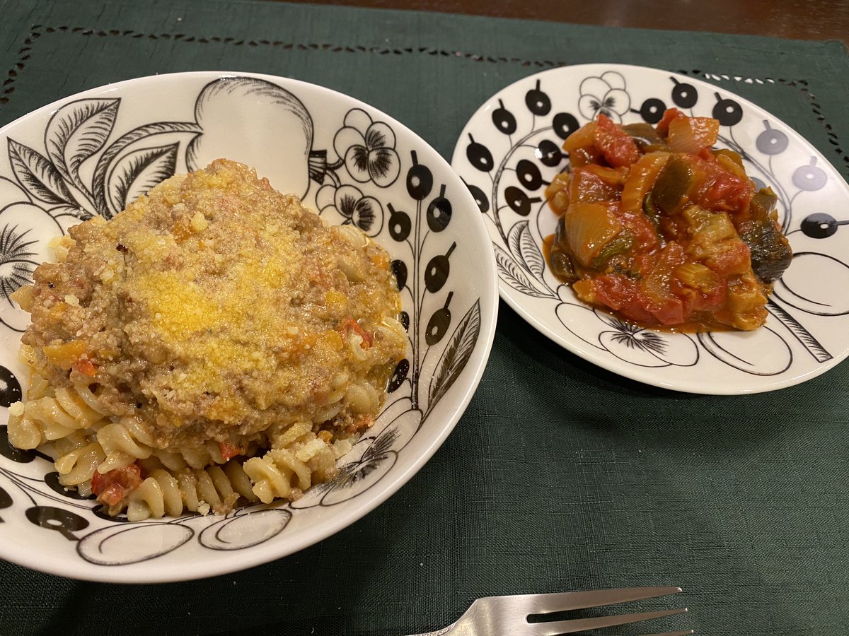 杏 夕飯 ボローニャのマンマのボロネーゼ シチリアのカポナータ セブンイレブンのイタリアプリンより美味しいイタリアプリン 全てフィレンツェの血の繋がらない息子のレシピ Artemiacuchina