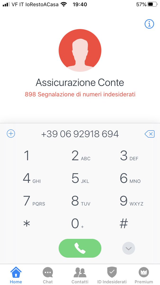 GabrioDeBeni's tweet photo. Ieri mi arriva una chiamata da questo nr. Solo a leggere chi chiamava, il telefono ha rischiato di volare fuori dalla finestra. #conte #fase2 #coronavirusitaly #covid_19 #covid19 #covid19italia https://t.co/l2gQf8tMnU