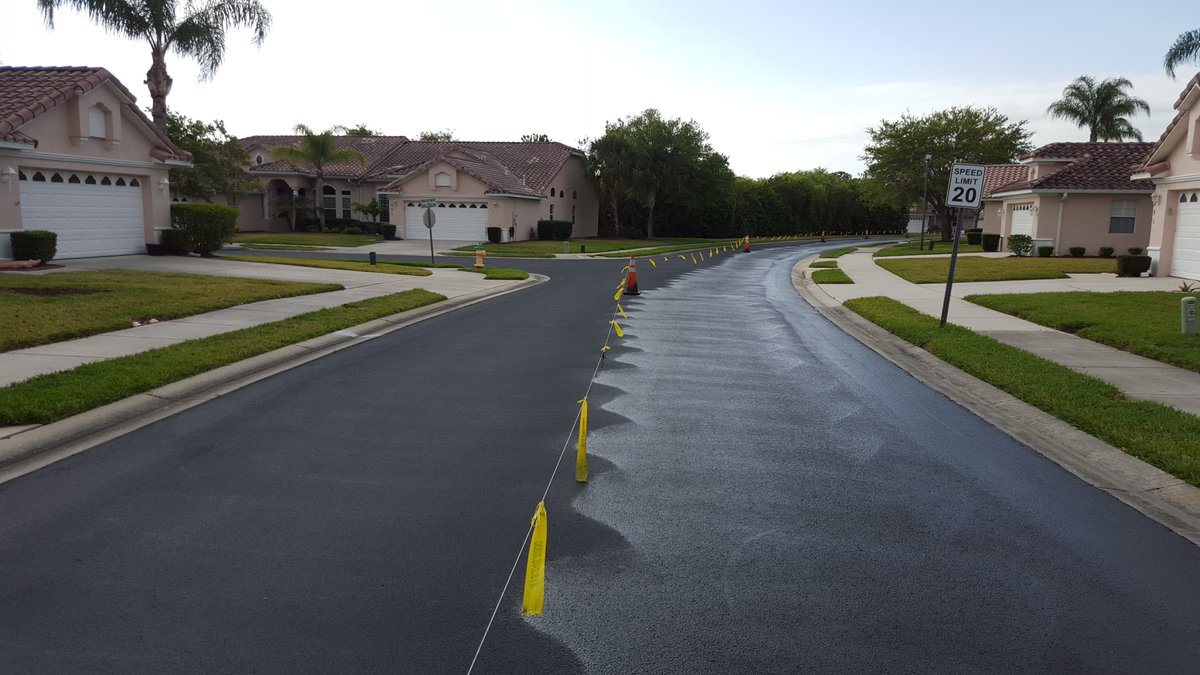 FL_Striping's tweet photo. Sealcoating residential community for Suntree HOA.

#sealcoat #hoa #blacktop #resurface https://t.co/8mFZuHoIFJ