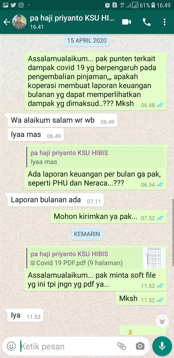 darsimse's tweet photo. Kegiatan kemarin mengumpulkan Data UMK Terdampak Covid-19 dan melakukan monitoring terhadap KSU Hikmah Bina Insan Sejahtera Terkait Dampak Covid-19 bagi kegiatan koperasi.
#cooperativecyberactivator
#penyuluhkoperasi
#ppklkemenkopumkri
#ppkljawabarat
#ppklindramayu
#covid_19 https://t.co/JfE2dxGwfa