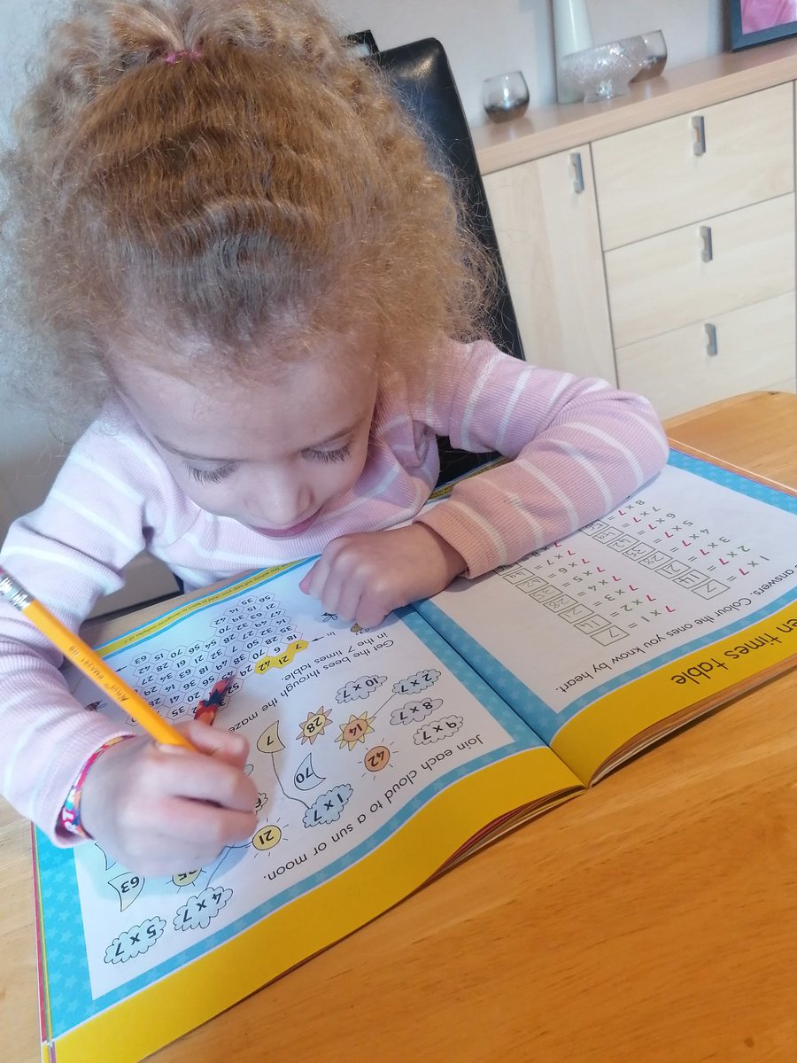 Cat19762017's tweet photo. Seven times table 😊 @ClassPanda https://t.co/7fNeC5LoHw