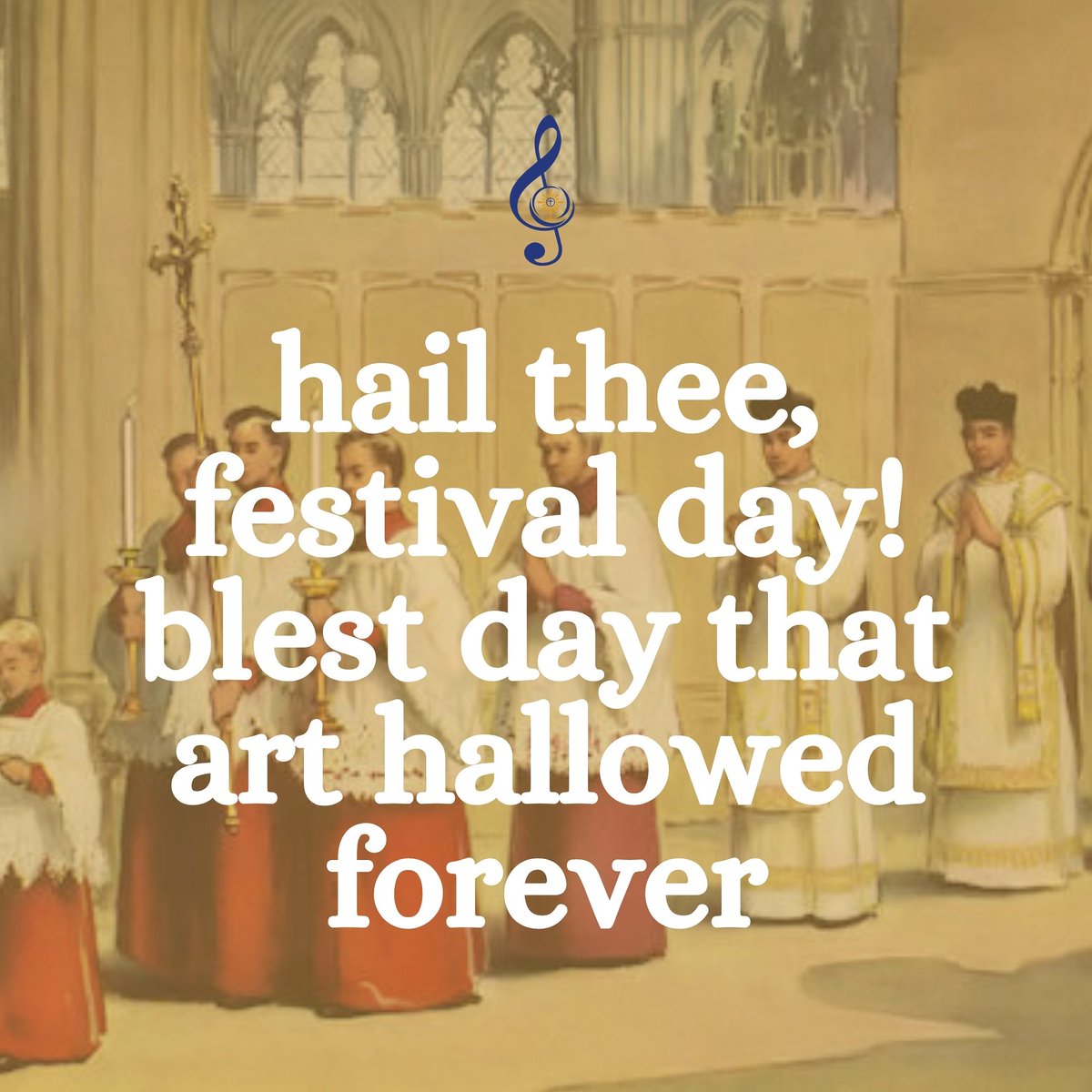 Fr. Rutler writes of the song that, "Bear in mind that a processional hymn needs a procession: not a quick traipse up the aisle nut a little pilgrimage of its own, around the church, even perhaps going outside." #catholic #catholicmass #catholicmusic #hymnstory