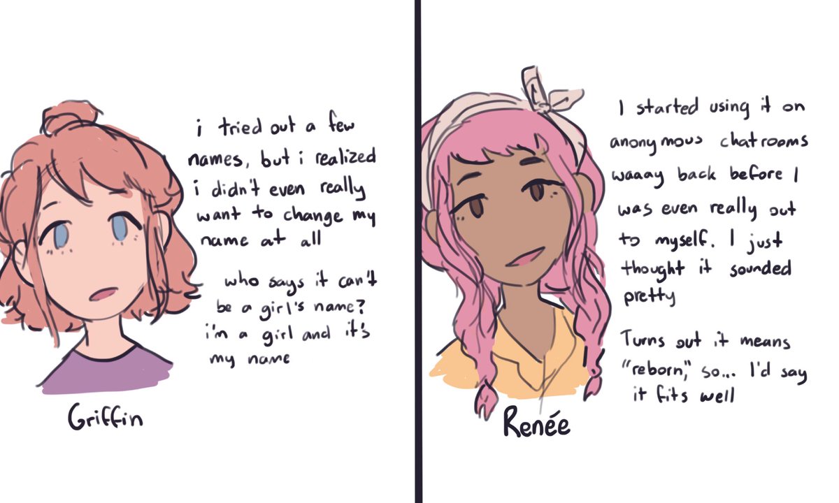 iccaruus's tweet photo. today’s cooldown doodle was a little @bigmoodcomic chat about chosen names https://t.co/DvGAku7qpC