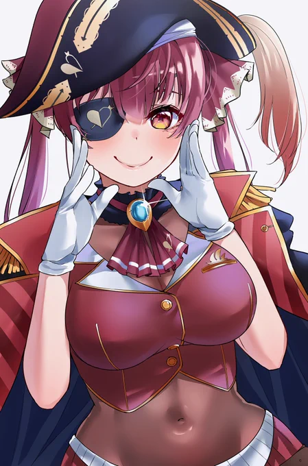 #マリンのお宝 

最近ドハマり。船長ちゅき。
30万人おめでとう🙆 