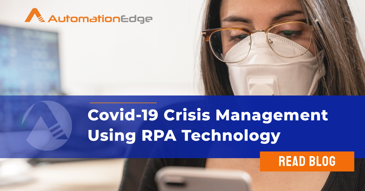 AutomationEdge's tweet photo. While it’s safe to work from home, tracking the employee’s status in terms of their health and work can be resource-intensive task for HR and IT team. AutomationEdge released #Covid19 Crisis #AppBots to help organizations in these crises.
Read more: https://t.co/E0yICRYL7r https://t.co/BLSWdAzmld
