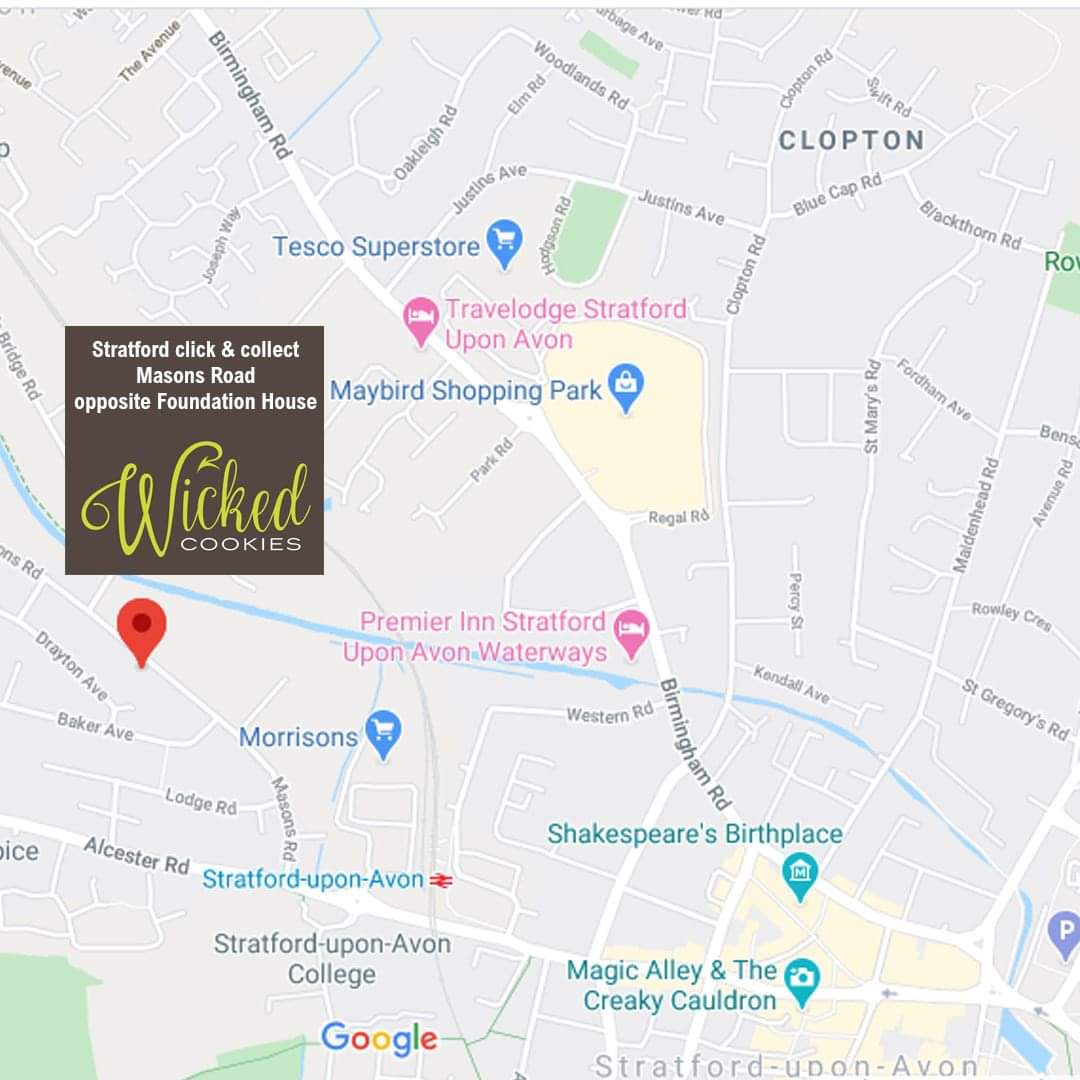 For your freshly baked #cookies in #Stratford-upon-Avon this week, order by 7pm Thurs for no-contact collect from CV37 9NE. Over 30 flavours to choose from including our brand new #toffeepopcorn as well as #vegan #glutenfree &amp; #sugarfree options.
wickedcookies.co.uk