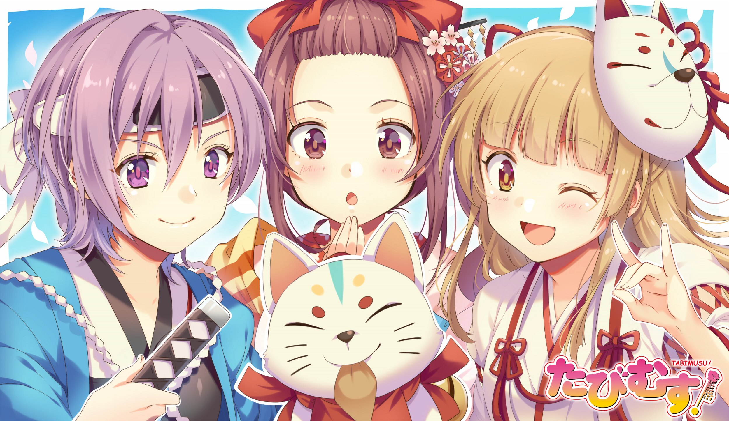 高瀬コウ 京都のご当地萌えキャラたびむす ３人娘と１匹で京都の観光地をたびしています グッズも種類が豊富ですので是非 T Co Tgdgaau5i0 Twitter