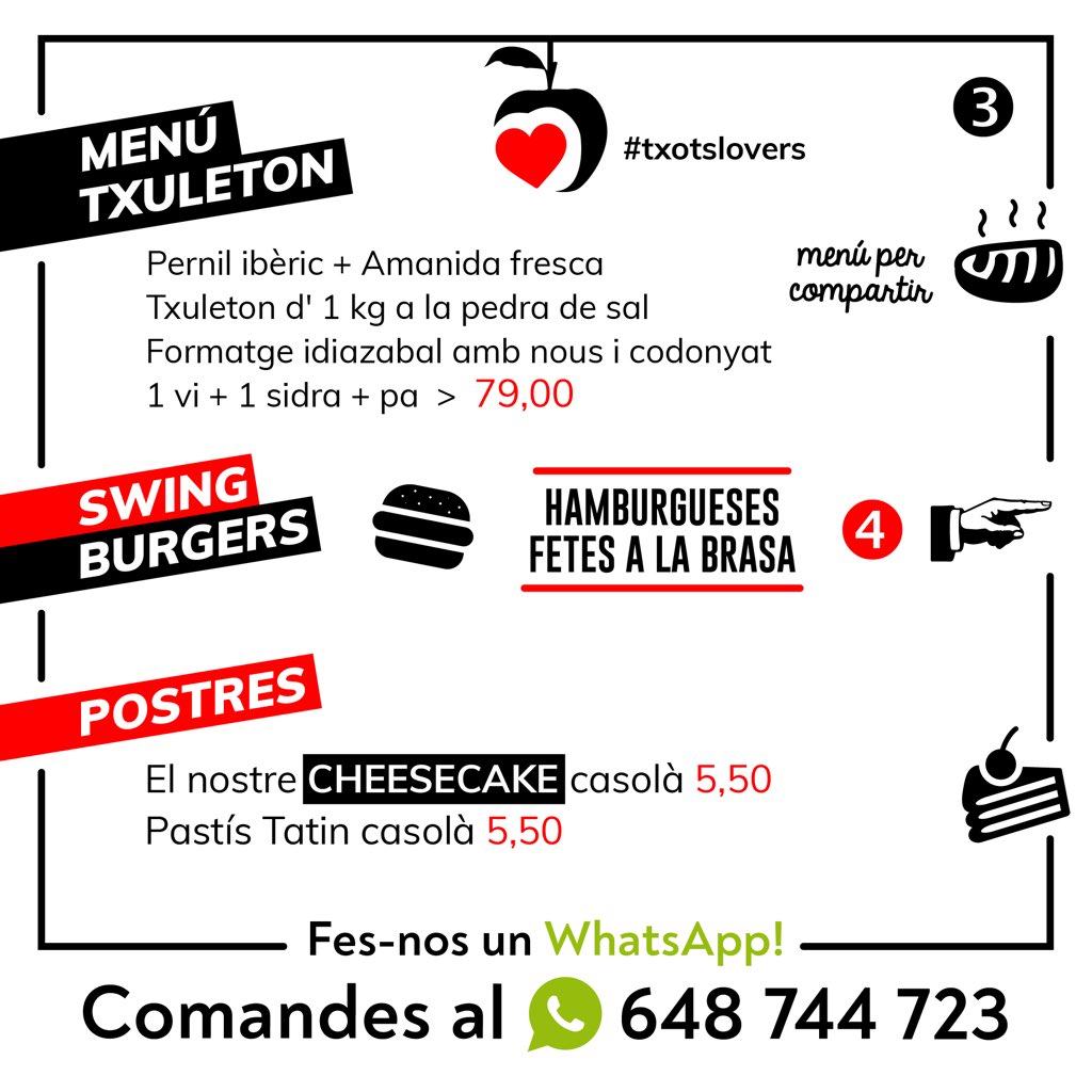 ElDynamicBar's tweet photo. (2/2) Nova carta! Recordeu que totes les comandes s’han de fer al telèfon 648 744 723 📲 Per trucada o Whatsapp. Qualsevol dubte sobre el servei també ☺️ #eldynamicbar #eldynamicacasa #figueres #emporda #comerçlocal https://t.co/b6GCdxm0QE