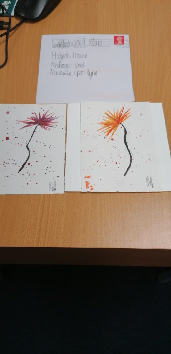 everydaycareuk's tweet photo. Thank you 9 year old Molly from West Newcastle Academy who sent us her watercolours in a lovely ‘lockdown letter’. Our Hodgson House team and customers adore this- thank you 🌈❤️ #lockdownletter #madewithlove #newcastleacademy https://t.co/BLo8wCNUzR