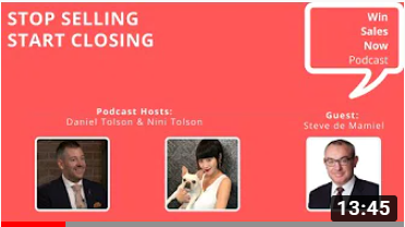 Fun conversation with Daniel and Nini on the Win Sales Now Podcast.
youtu.be/maVx5Hf6PDk