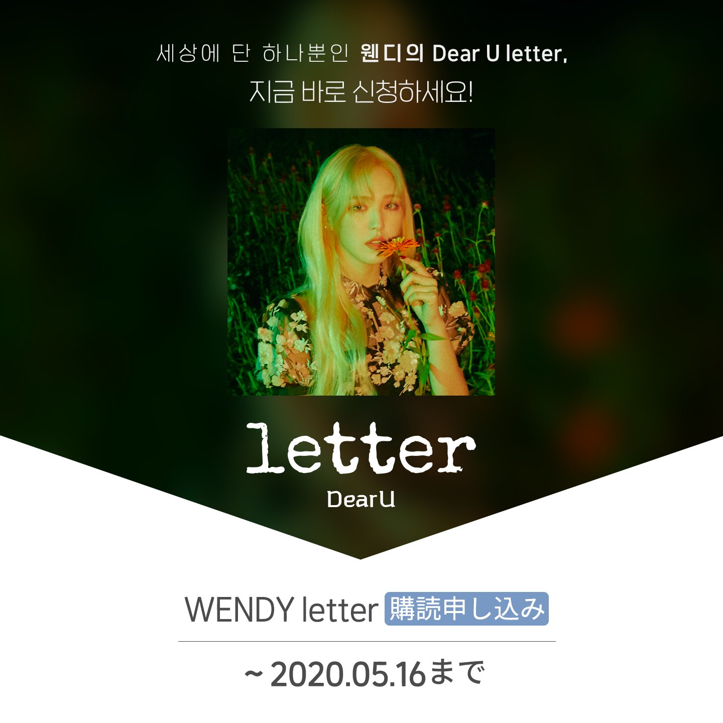 好きに Velvet Red ウェンディDear トレカ letter U アイドル