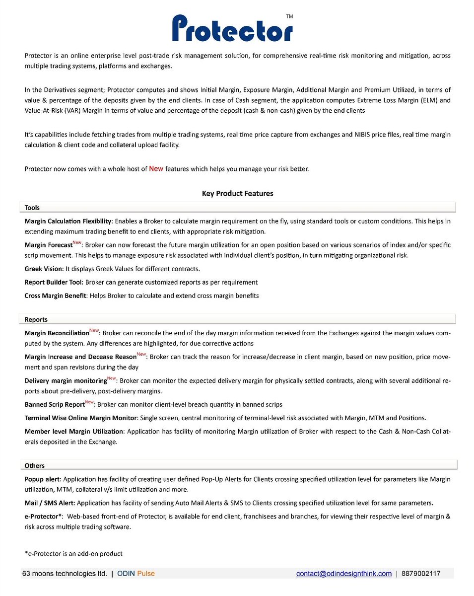 BTSPulse's tweet image. Protector is one of the best online enterprise level post-trade risk management solution, for comprehensive real-time risk monitoring and mitigation, across multiple trading systems, platforms and exchanges. 
#midofficesolutions #enterpriseriskmanagement #staysafestayhome