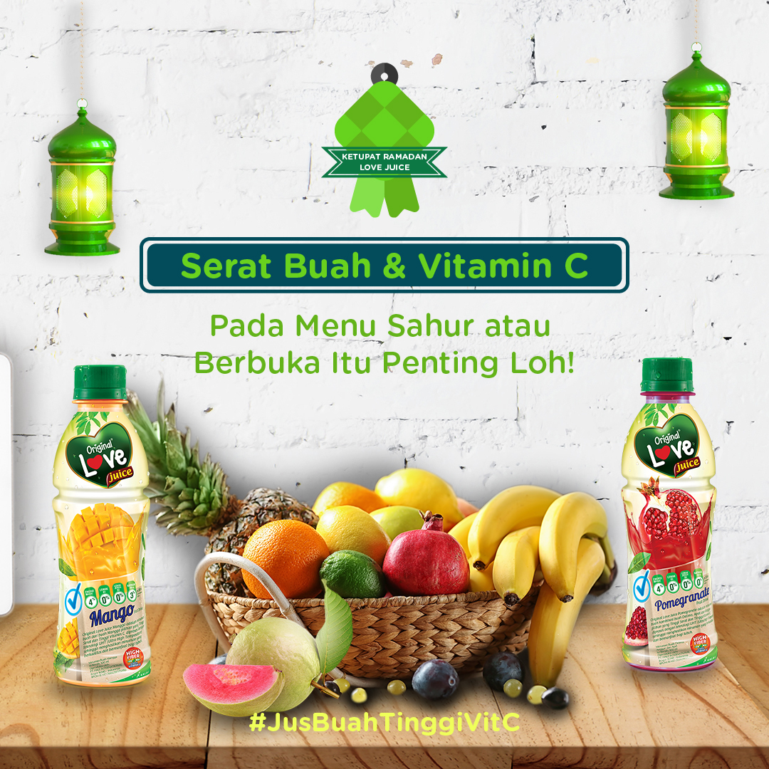 LoveJuiceID's tweet photo. Ini dia manfaat serat buah &amp; vitamin C saat puasa

Share menu sahur/berbuka lalu dapatkan hadiah utk 4 orang.

1. Share foto di kolom komentar
2. Tag 2 temen pake #KetupatRamadanLoveJuice
3. Batas akhir 5 Mei 2020
-
#JusBuahTinggiSerat #LoveJuiceTinggiSerat #JusBuahTinggiVitaminC https://t.co/saqa6ZaXdR