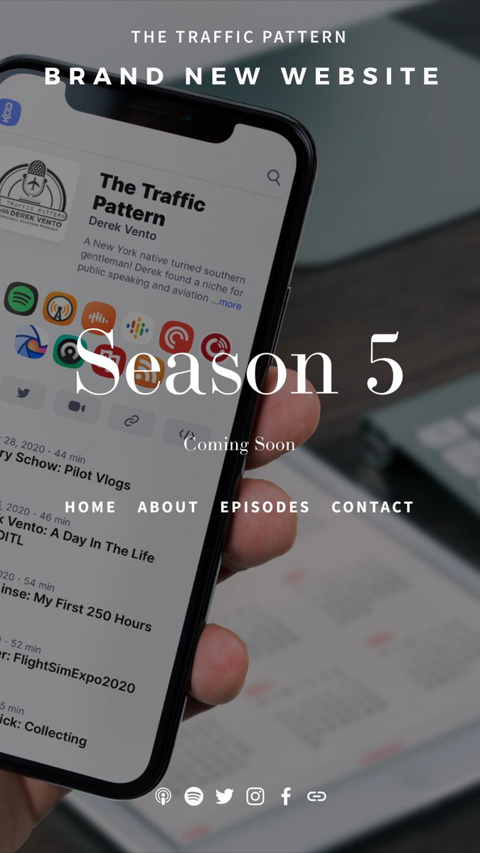 thetrfcpattern's tweet image. Brand New Website! Check it out at thetrafficpattern.com Stay tuned for Season 5! #podcast #aviation #avgeek