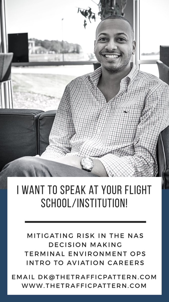 thetrfcpattern's tweet image. I want to speak at your university program/institution! #flighttraining #airtrafficcontrol #aviation #avgeek #speaker #publicspeaking
