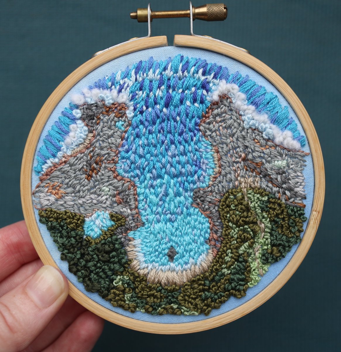 Second quarantine art project complete! Aerial landscape of Bushrangers Bay 🐠🐟