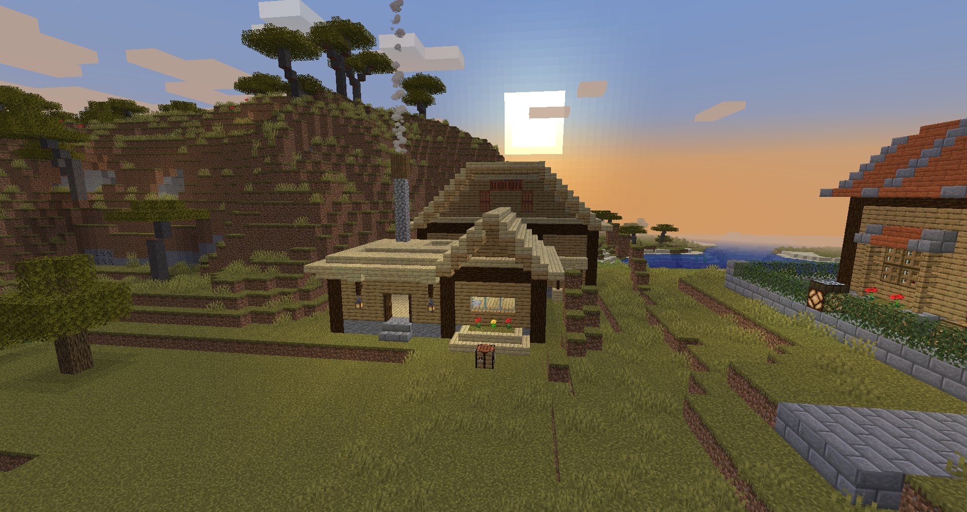 マイクラ垢 No Twitter シラカバの植林場完成した ちょっと内装は思いつかずこうなったけど 木炭作るためのとこカウンターになっているからネザー水晶をレジとして置いておこうかなぁー マイクラ マインクラフト T Co Gur0r3qk5n Twitter