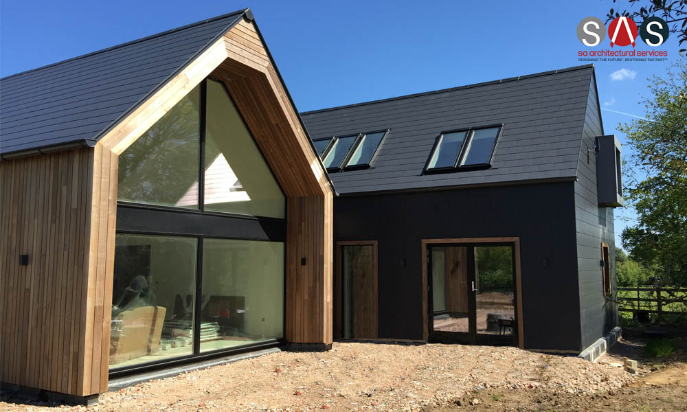 sarchitextsizer's tweet photo. It's Day and night! Beautiful Norfolk self build shines at all hours! Looking forward to going back to get daytime pictures of the finished paving! Are you thinking of building a new home when this mess is all over? Call 01603713528 for details #selfbuild #ecohome #architecture https://t.co/v0OiSLnUy8