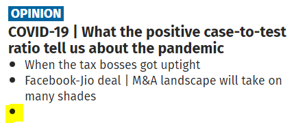 GumnaamParindey's tweet photo. Dear @moneycontrolcom

The extra bullet on your website has been bothering me like hell for few weeks now. Pls look into it and get it corrected before I go mad.

#JustOCDThings https://t.co/vOtTH2OLgm