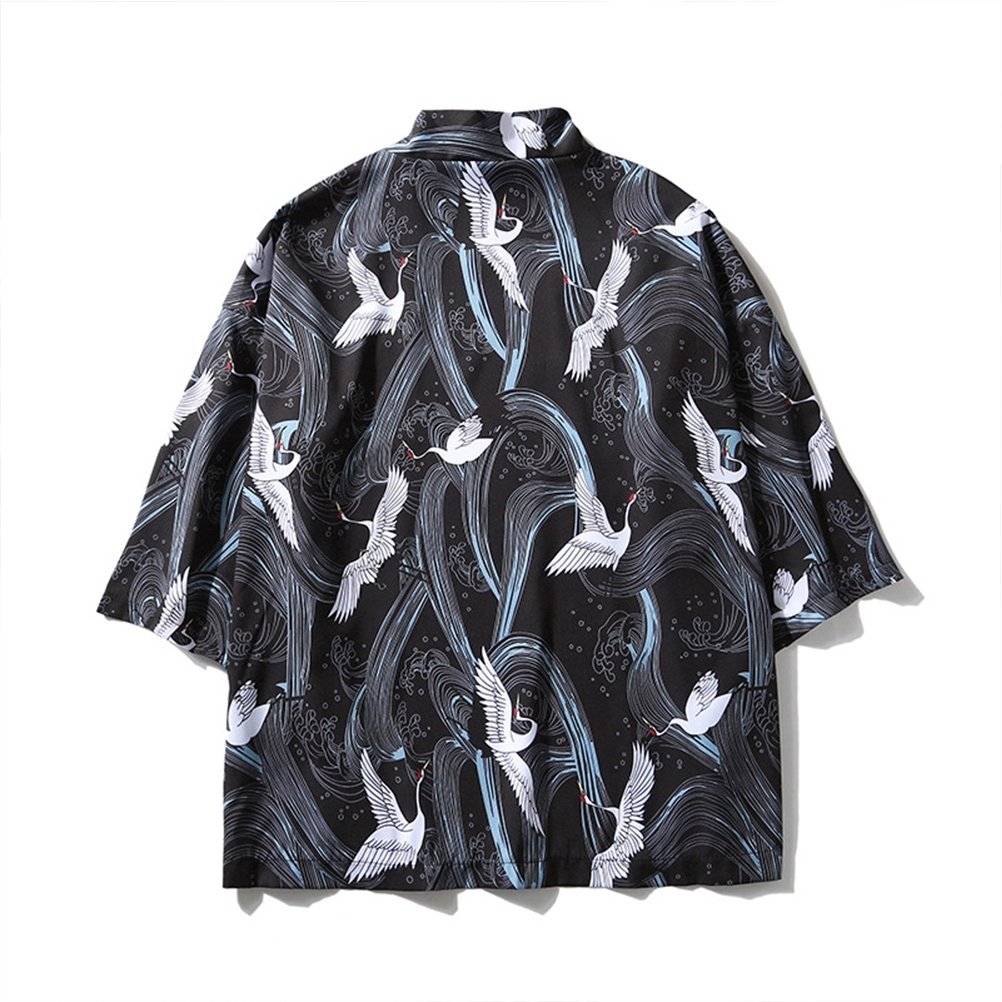 Crane Kimono Cardigan
White/Black

M &amp; L = RM30
XL &amp; 2XL = RM35
