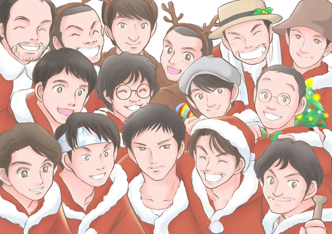 こちらも前に #まんぷく絵 で描いた、塩軍団のクリスマスの絵です。
季節はずれですみません😅💦💦
こちらも主線だけの絵、貼っておきます。
ザクザクした線なので塗りづらいと思いますが、塩軍団への愛を込めながら塗ってみるのもいかがですか?😊

#まんぷく #塩軍団 #塗り絵 #stayhome 