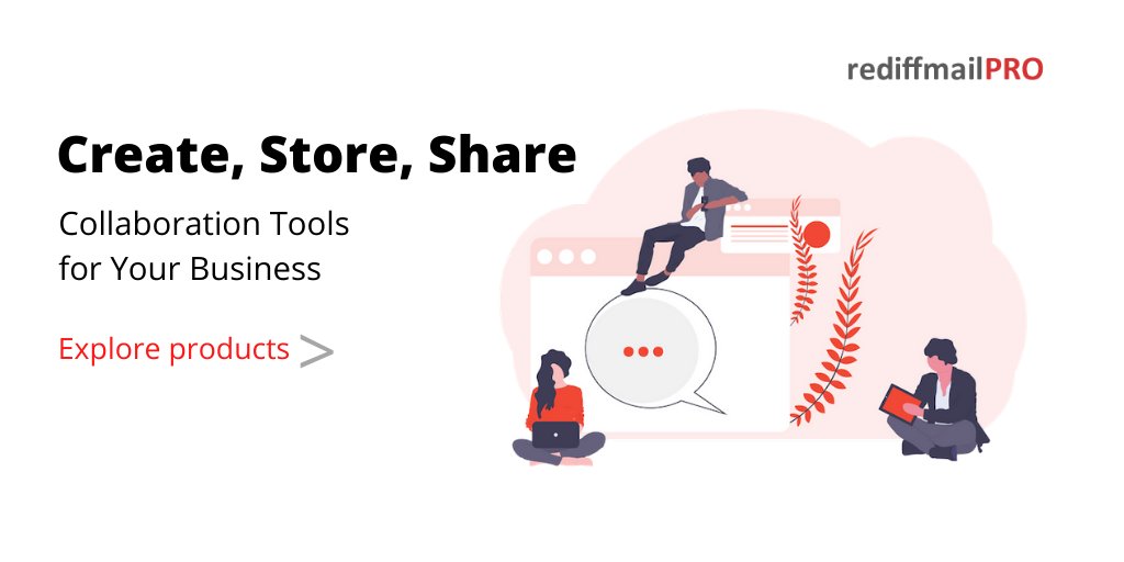 rediffbizmail's tweet photo. Create, Store, Share, Collaborate with files on the cloud ☁️ with your team.
Collaboration Tools for Your Business : https://t.co/87BLQ8JVi2
#DigitalWorkplace #Collaboration #WFH #RCloud https://t.co/rjfQNYCPH7