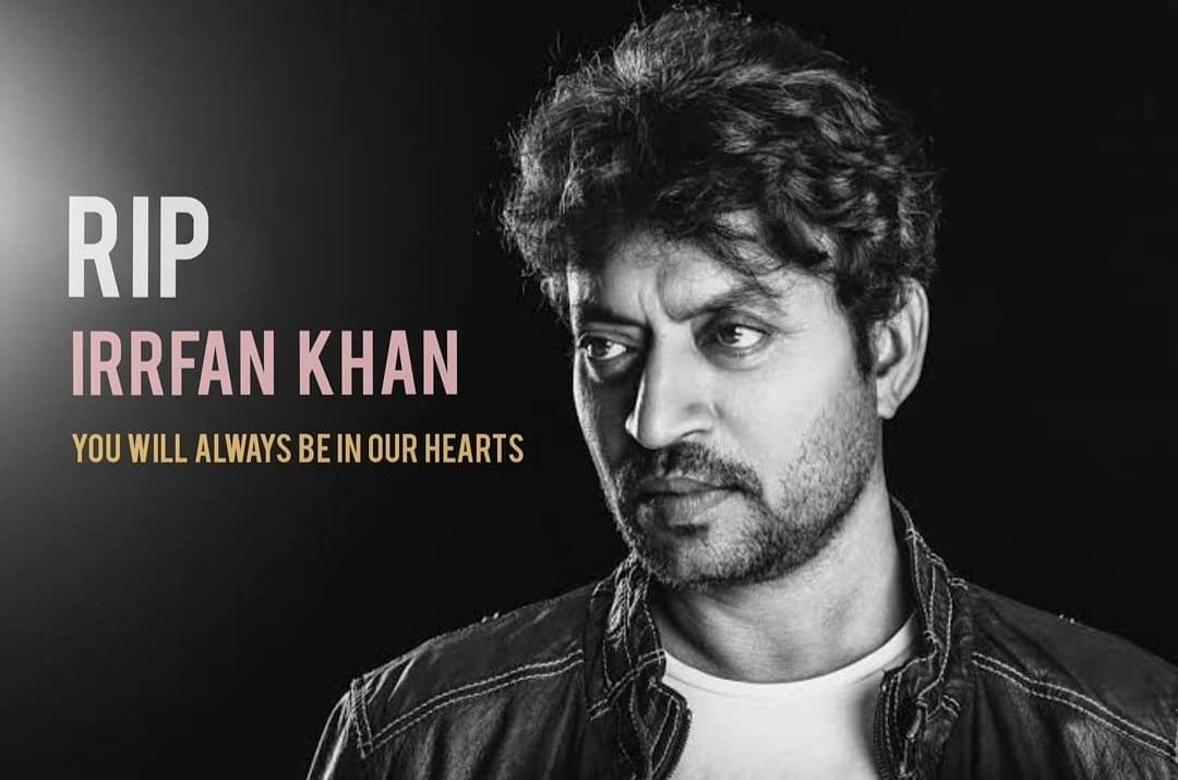 jageshjunior's tweet photo. Absolutely shocked and sad to hear about the demise of #IrrfanKhan. 
A Great Actor 
A Great Man.. Rest In Peace 🙏
You will always be in our hearts
India will miss you legend! RIP https://t.co/Ks9lOmPajC