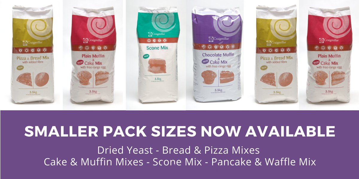 Smaller pack sizes now available in a wide range of bakery products. Call your local BAKO Depot (Durham) on 0191 3780088 or email enquiries@bakonorthern.co.uk #bakerywholesaler #bakerymixes