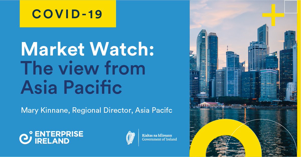 Enterprise Ireland’s Regional Director for Asia Pacific Mary Kinnane provides insights on both the challenges and opportunities emerging from this region due to the Covid-19 crisis. Discover more: ow.ly/dd0250zrD4j #Covid19 @EI_AsiaPacific