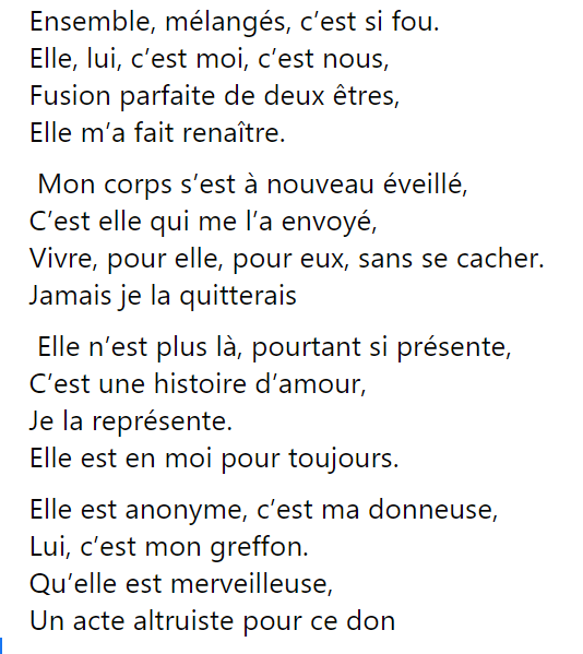 Voici un des poèmes soumis au concours Trans-Forme sur le don d’organes « Chacun a un super pouvoir,celui de sauver des vies ». 
#CDC2020
#dondorganes
#sap4all
#courseducoeur
#sapducoeur
#chacunaunsuperpouvoir <a href="/ocoustere/">olivier coustere</a> <a href="/aymerichamac/">Aymerichamac</a> <a href="/patriciacoyo/">Patricia Coyo</a> <a href="/alain_somvang/">Alain Somvang</a>