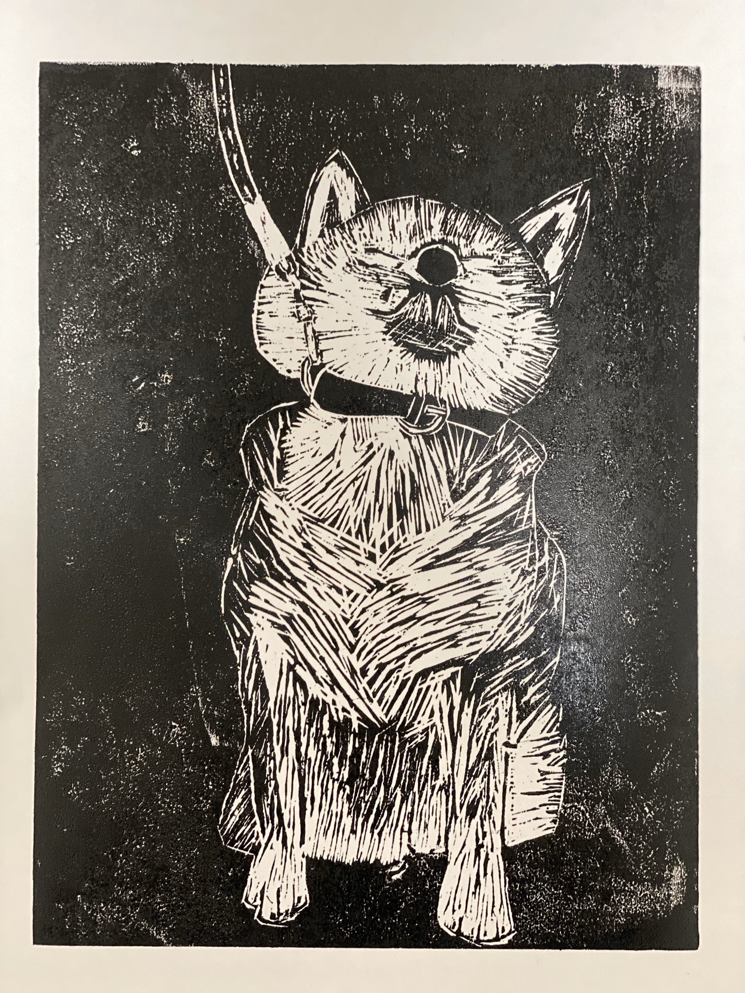 ロブ・キドニー 絵画 版画 19/100 犬 動物 Ohara Koson - Pug Dog 1930s -