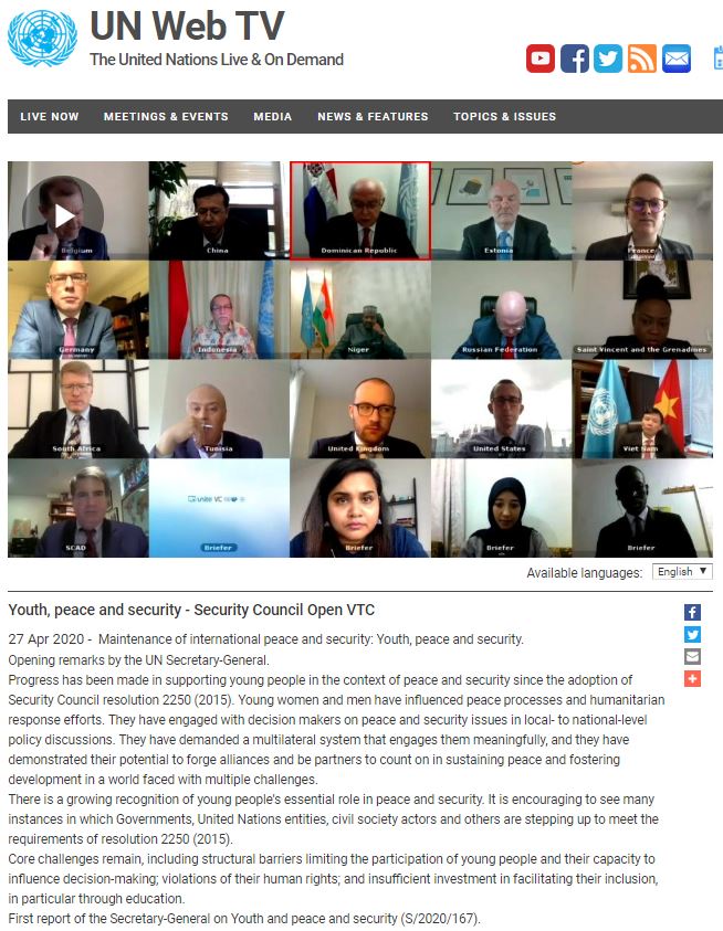 UNIraq's tweet photo. ICYMI: UN Secretary-General's remarks to virtual Security Council meeting on the Maintenance of International Peace and Security: Youth, Peace and Security [as delivered]

👉https://t.co/BTfoYjd5zU

#Youth4Peace  #Coalition4YPS  #YPSOpenDebate https://t.co/dI1vi9UjMM
