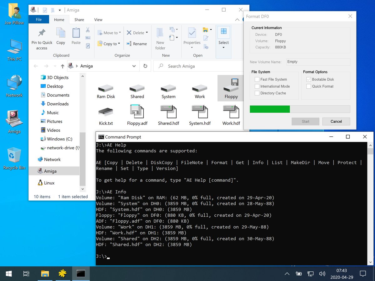 Amiga and Linux are best friends in the navigation pane, as Amiga Explorer gets ready for Windows 10 version 2004. Check out the new 8.0.6.0. release.