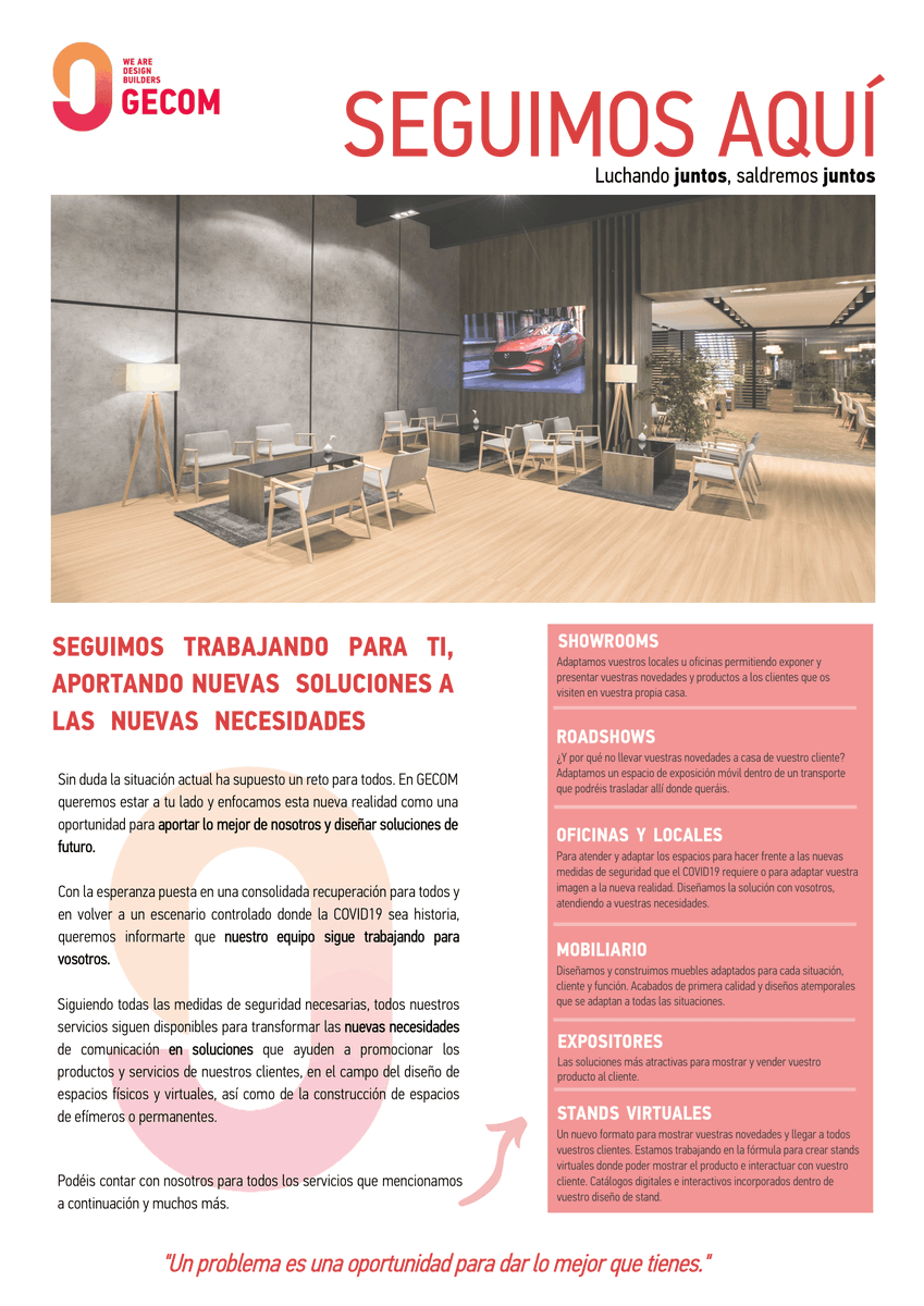 gecom_ec's tweet photo. SEGUIMOS AQUÍ💪

📞 +34 93 370 45 83

📩 hola@wearegecom.com

#hardworkpaysoff #teams #designers #COVID19 #solutions #trust #design #gecom https://t.co/F507fNRRDa