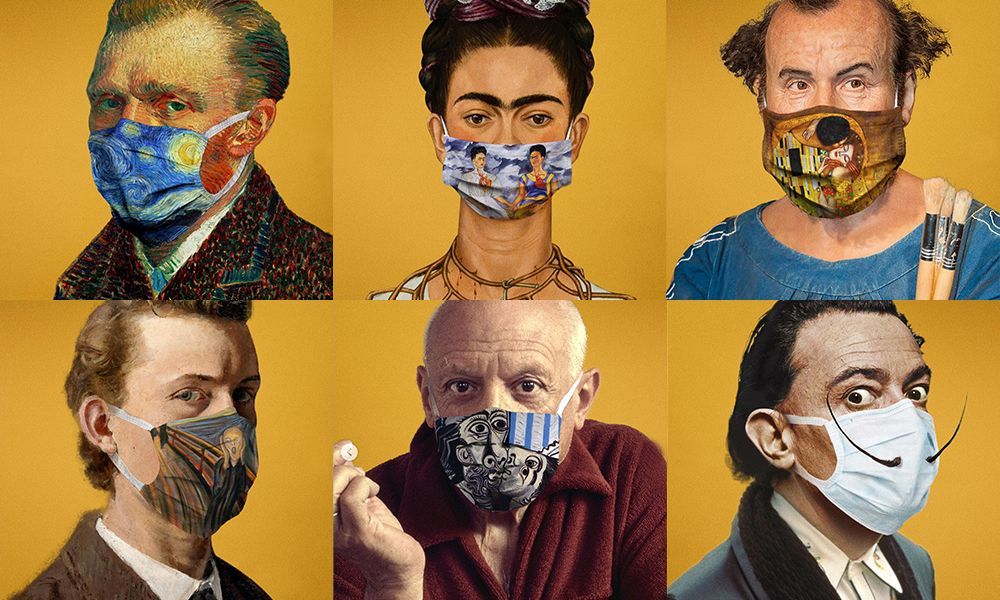 FannyDouarin's tweet photo. Et si les peintres célèbres avaient dû confectionner leurs propres masques ? - https://t.co/KFMVlagUzo #Blographisme https://t.co/xvqjsoHLAK
