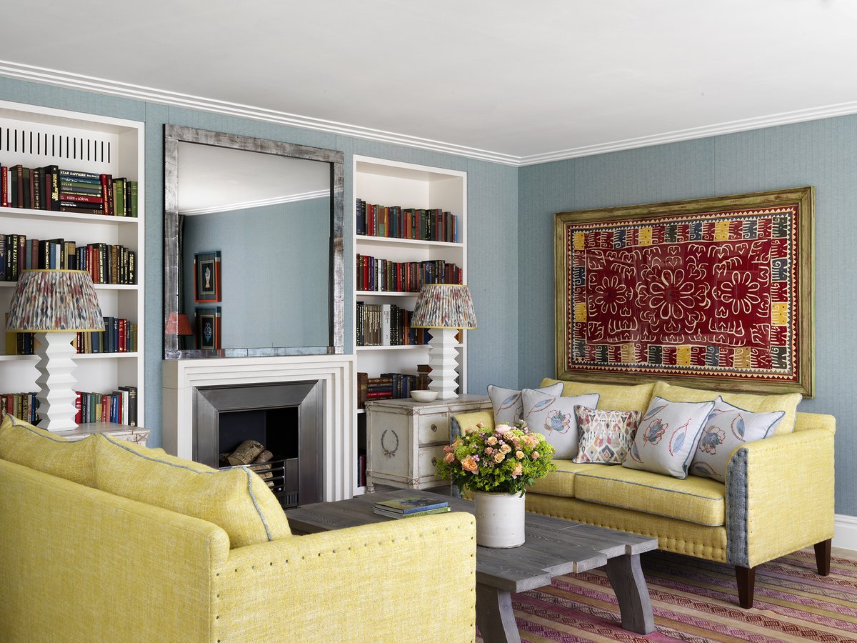 Firmdale_Hotels's tweet photo. An interior needs to be a good mix. Design, colour, cheer, comfort and a bit of humour. As we are all spending so much time indoors during quarantine #KitKemp shares some of her top tips to make the most of your home: https://t.co/ZfYnpzSPE1 #KitKempDesignThread #FirmdaleAtHome https://t.co/YpFJXfgFHb