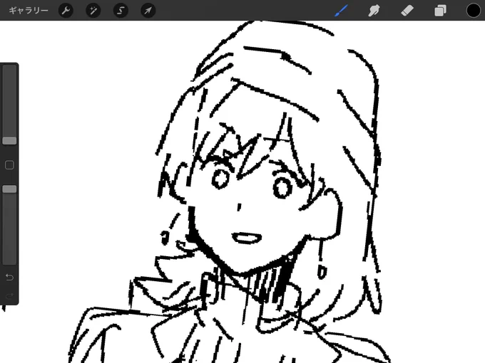 なんにも考えてなさそうな顔描けた 