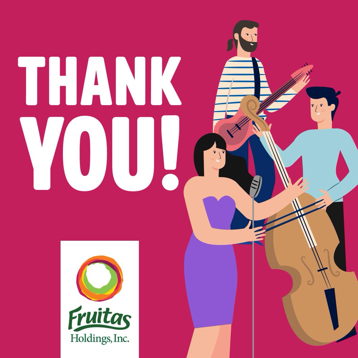 FruitasPH's tweet photo. Thank you artists for sharing your talents. Your love for your craft is seen not only in the music you make but in your generosity to raise funds during this trying time.

Truly, life is dull without music. ♥️

#LaborOfLove
#FRUIT
#FruitasHoldings
#FrontlinersPH https://t.co/nmt3KzbSTc